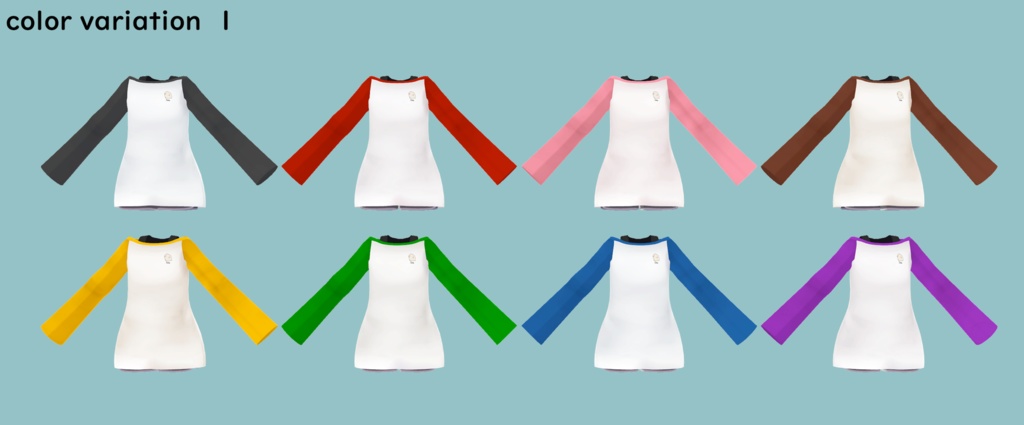 【ミントちゃん用】おうちじかんルームウェア【3Dモデル】