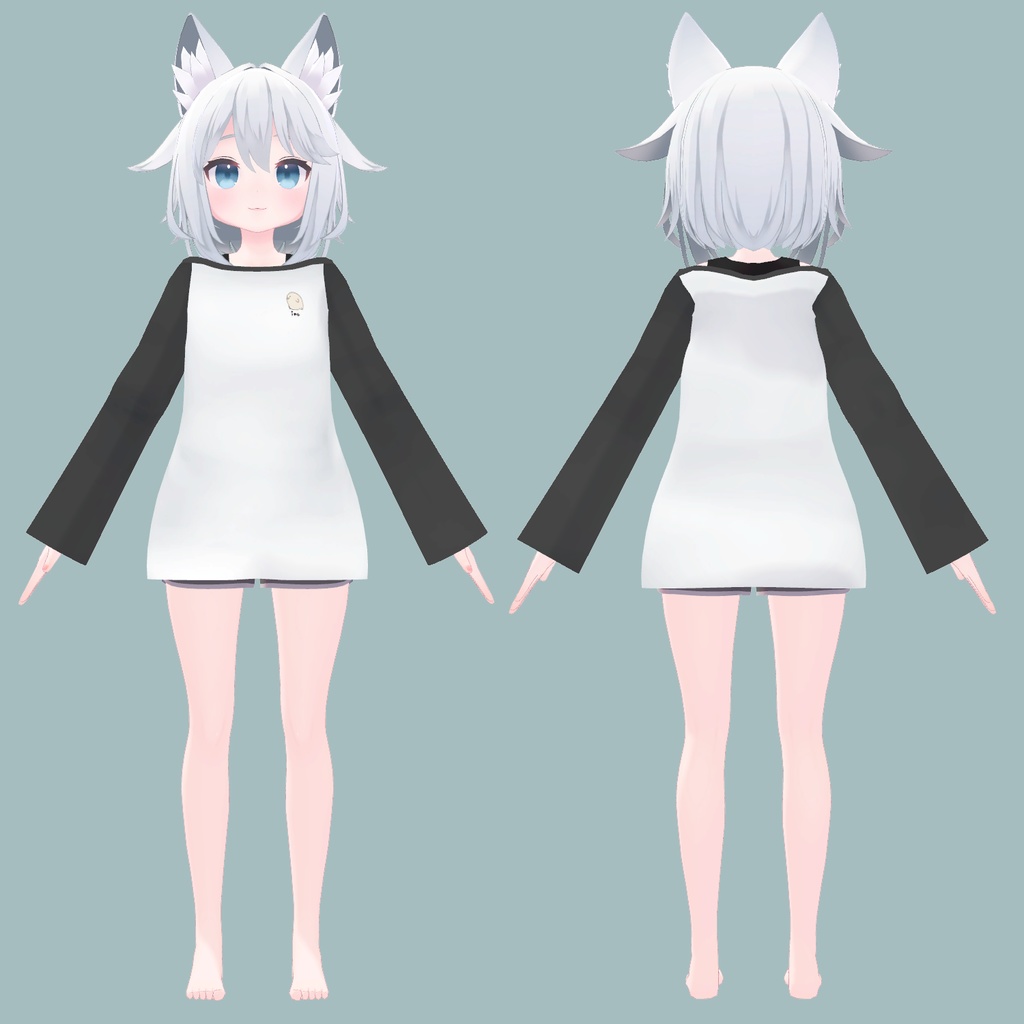 【ミントちゃん用】おうちじかんルームウェア【3Dモデル】