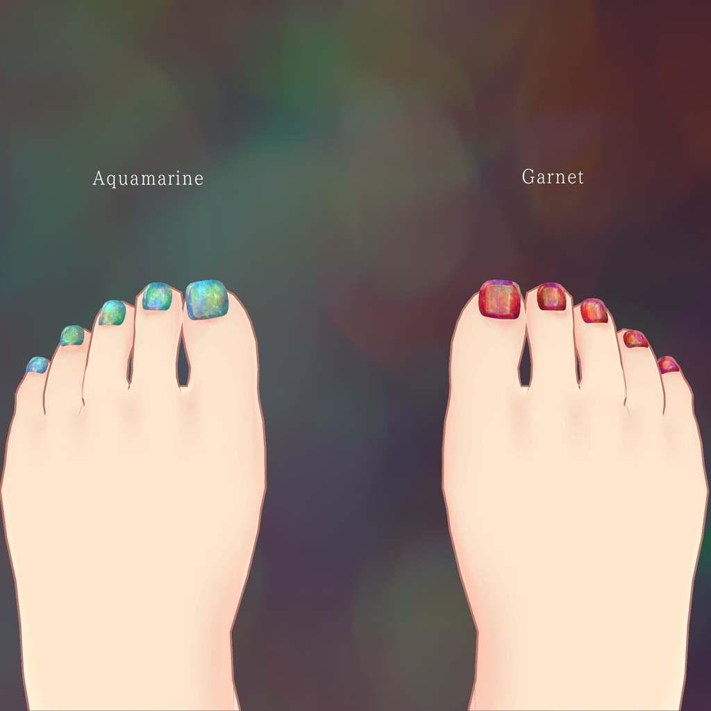 【MDollnail対応】OpalNebulaNailテクスチャ