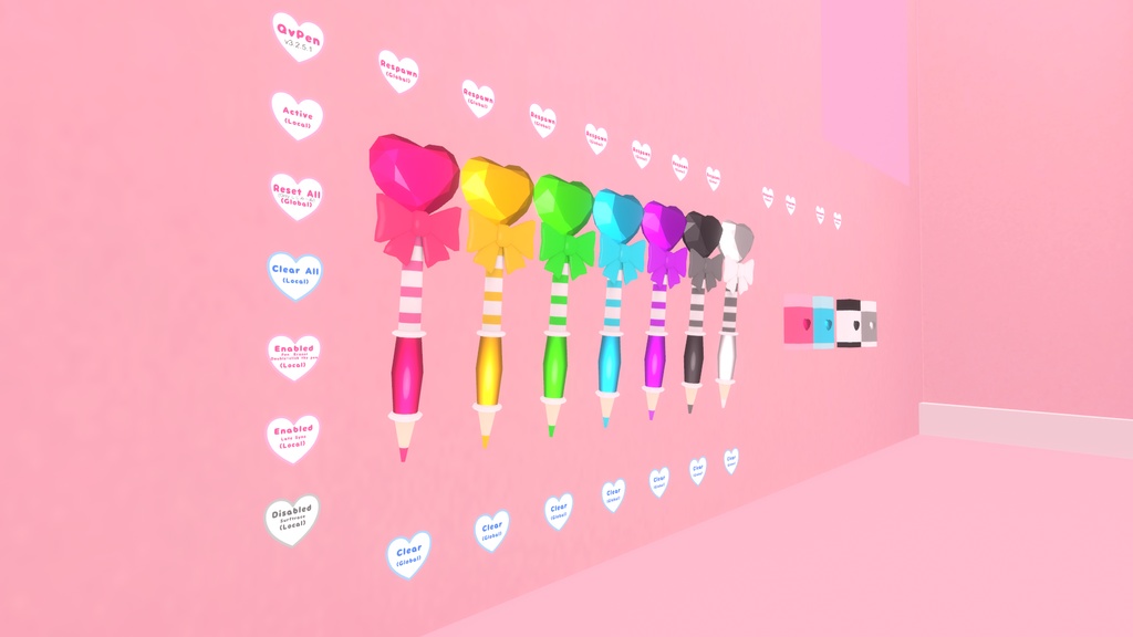 【QvPen用差し替えモデル】マジカルハートペン