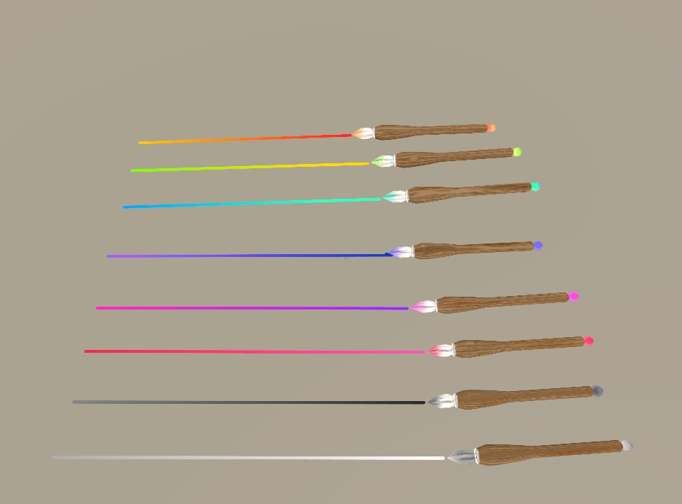 【QvPen用差し替えモデル】木軸ガラスペン風差し替えモデル