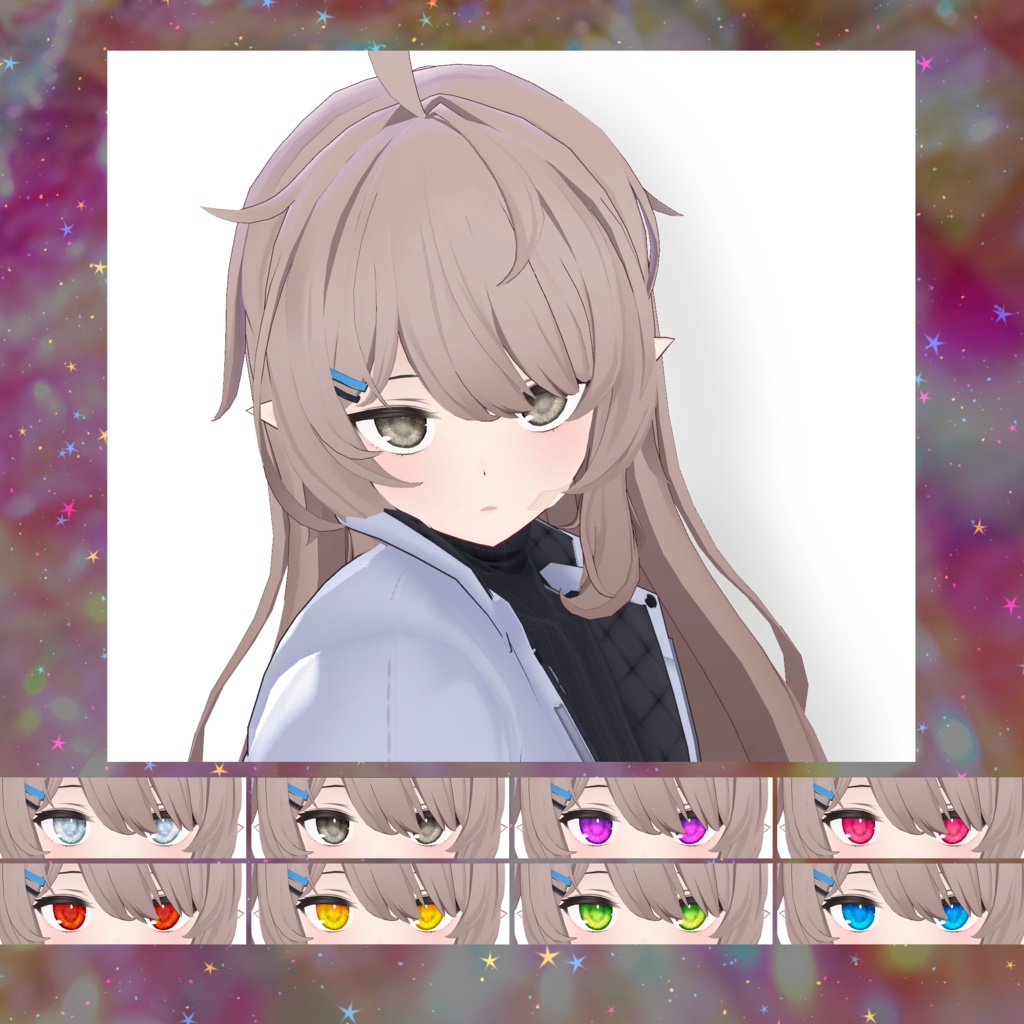 【15アバター対応】Vivid Sparkle Eye Texture