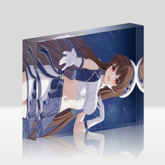 流星刀・星燈購入記念イラストアクリルブロック