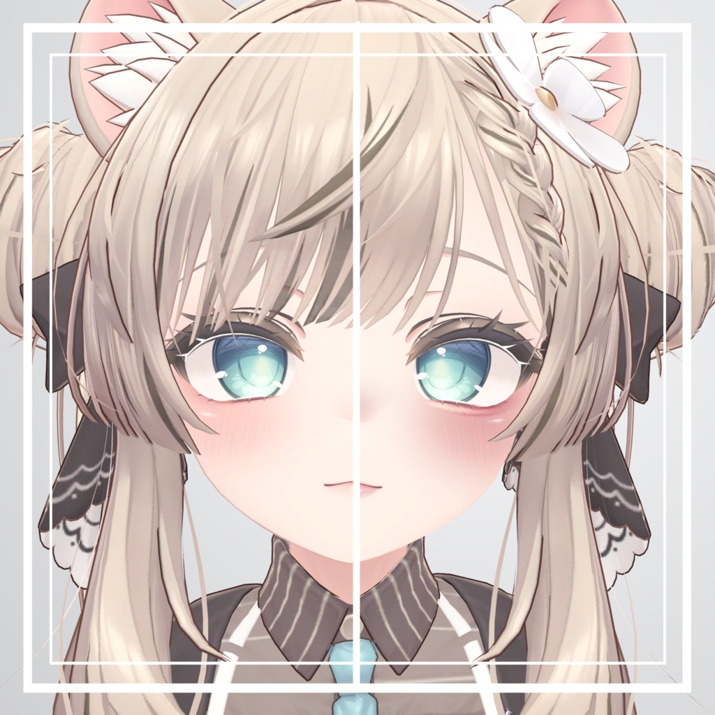 簡単導入☆キラキラ光る☆ラメ入りふんわりメイク マヌカver メイクテクスチャ ◇Makeup unitypakage◇