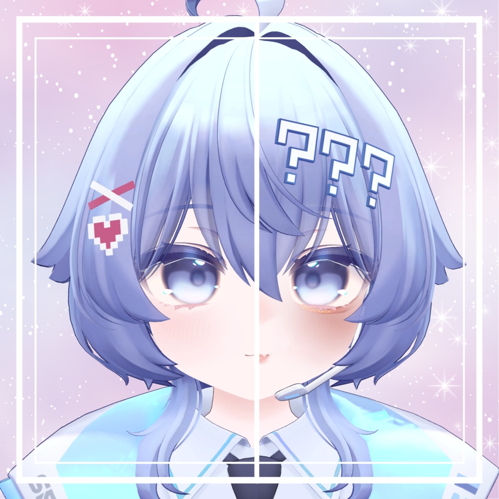 簡単導入☆キラキラ光る☆ラメ入りふんわりメイク セイランver メイクテクスチャ ◇Makeup unitypackage◇