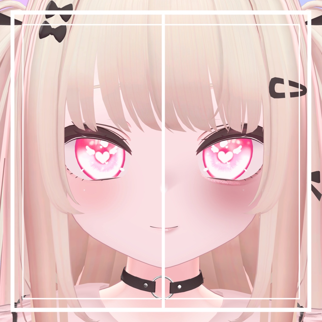 簡単導入☆キラキラ光る☆ラメ入りふんわりメイク りりかver メイクテクスチャ ◇Makeup unitypakage◇