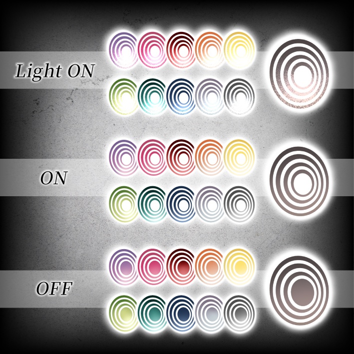 ◇Swirling Eyes◇ ぐるぐる瞳テクスチャ white eyetexture 斑霞 ver