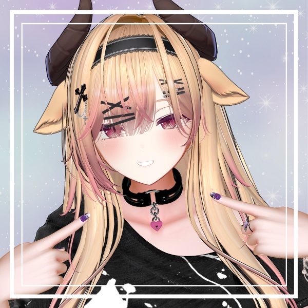 【4日間限定セール】【9アバター対応(全アバター対応可能)】もこもこクリアチョーカー(Fluffy Clear Choker)