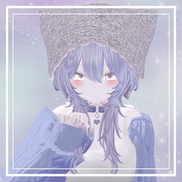 【4日間限定セール】【9アバター対応(全アバター対応可能)】もこもこクリアチョーカー(Fluffy Clear Choker)