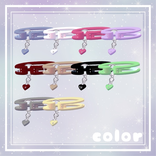 【4日間限定セール】【9アバター対応(全アバター対応可能)】もこもこクリアチョーカー(Fluffy Clear Choker)