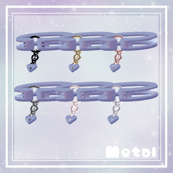 【4日間限定セール】【9アバター対応(全アバター対応可能)】もこもこクリアチョーカー(Fluffy Clear Choker)