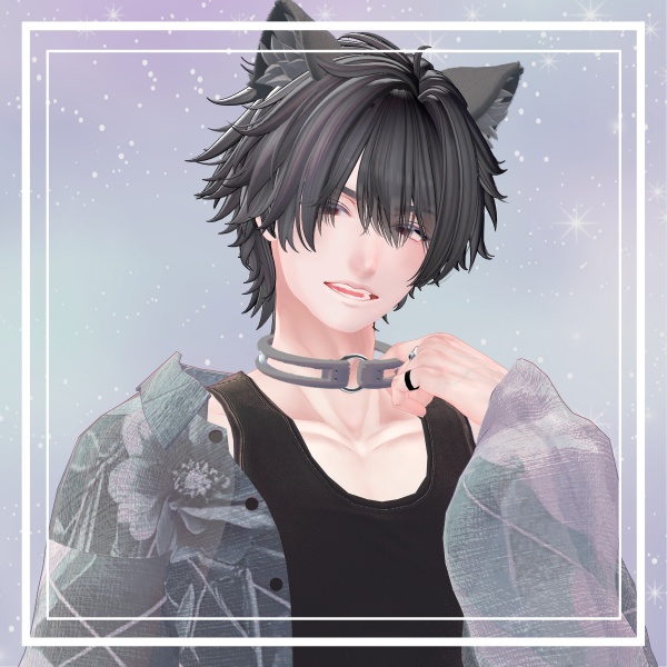 【4日間限定セール】【9アバター対応(全アバター対応可能)】もこもこクリアチョーカー(Fluffy Clear Choker)