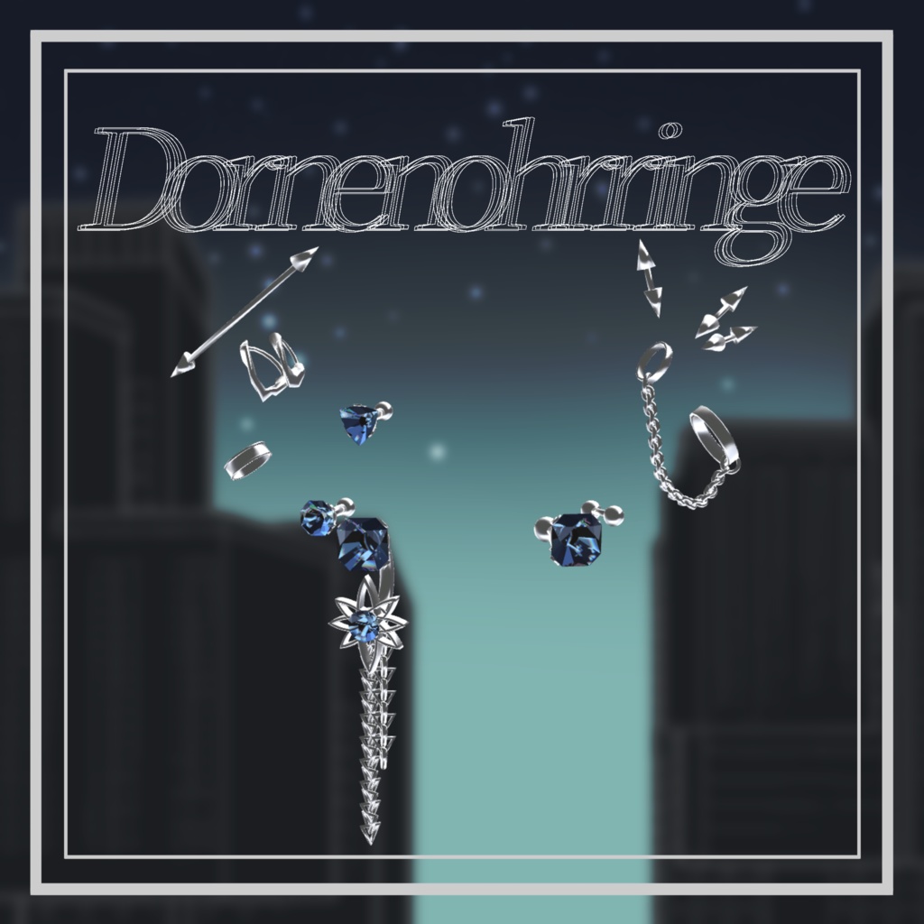 【22アバター対応/MA対応】◇Dornenohrringe◇ ボディピアス Earrings