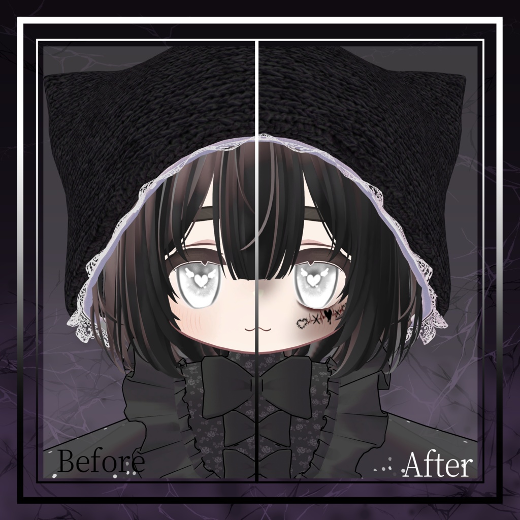 【16アバター対応】心拍ハロウィンメイク