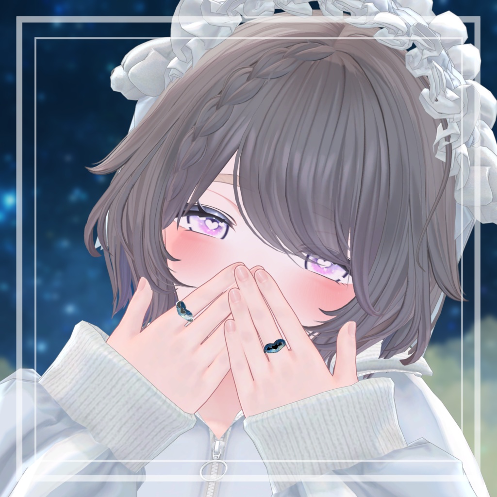 【販売開始セール】【全アバター対応可能】ふりそそぐ星空リング