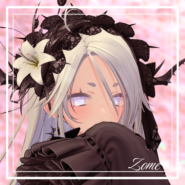 【セール】【18アバター対応】Bouquet 桜◇瞳テクスチャ+動く発光テクスチャ◇ eyetexture unitypackage