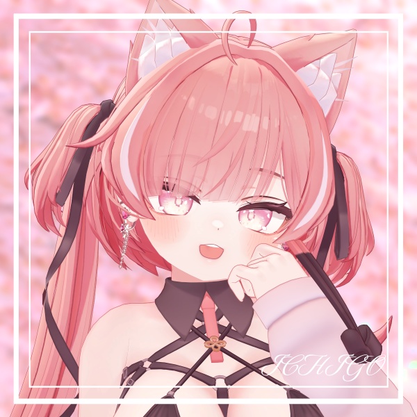 【セール】【18アバター対応】Bouquet 桜◇瞳テクスチャ+動く発光テクスチャ◇ eyetexture unitypackage