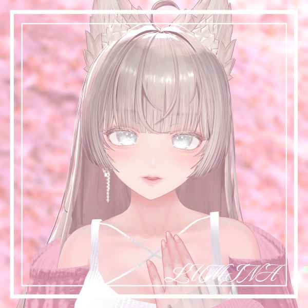 【セール】【18アバター対応】Bouquet 桜◇瞳テクスチャ+動く発光テクスチャ◇ eyetexture unitypackage