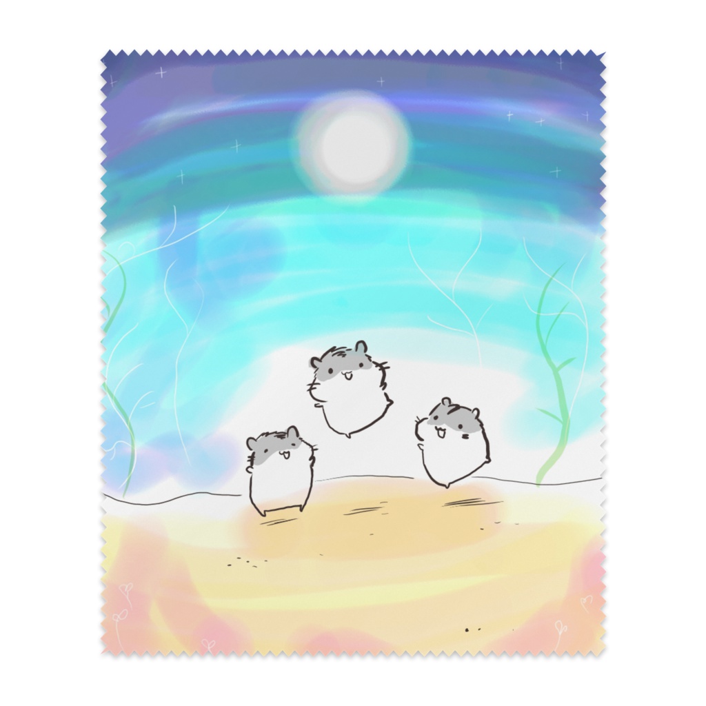 ハムメガネ拭き「夜のハム」