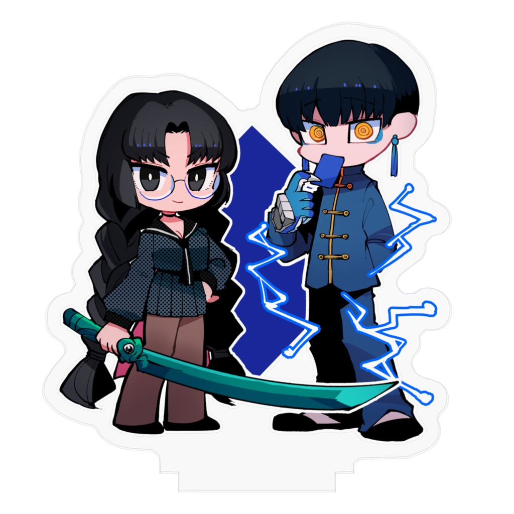 【うちよそ】たぬへびアクスタ70㎜×70㎜