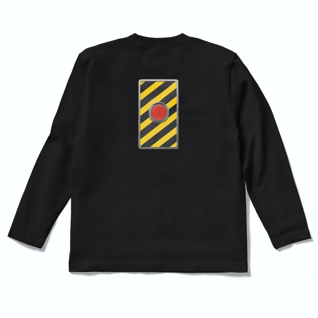 背面押しボタンシャツ（黒）