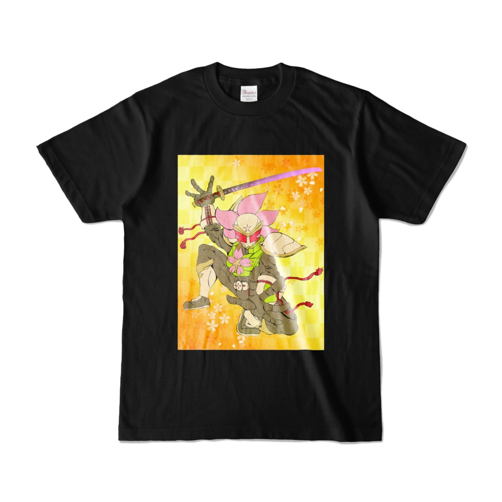 キラメイカー桜雅黄金図シャツ(黒)