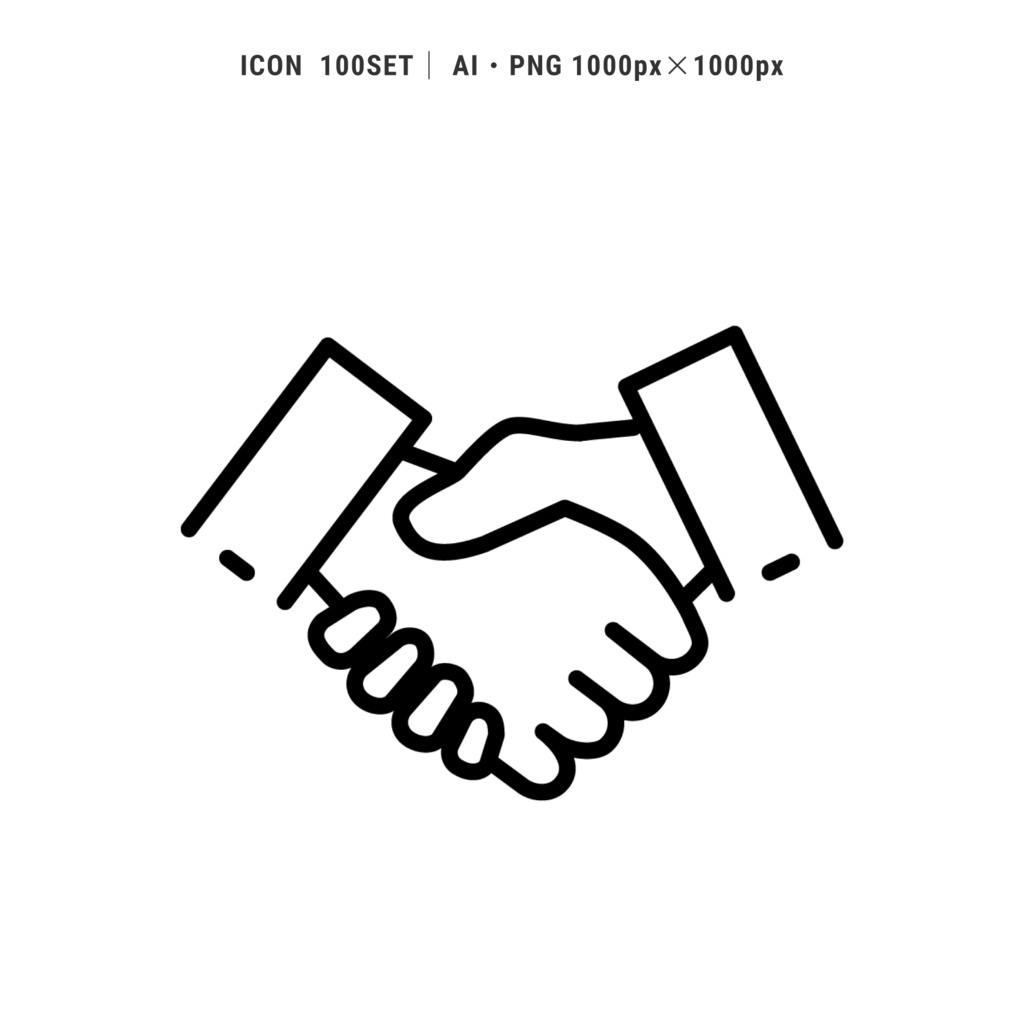 【ベクター アイコン 100セット】.ai/アドビ イラストレーター & PNG/背景透明 1000px × 1000px