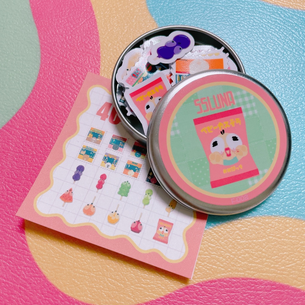 缶付きフレークシール