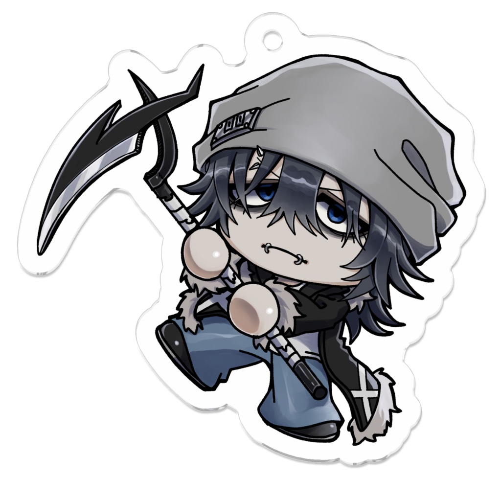 Raven Acrylic Keychain