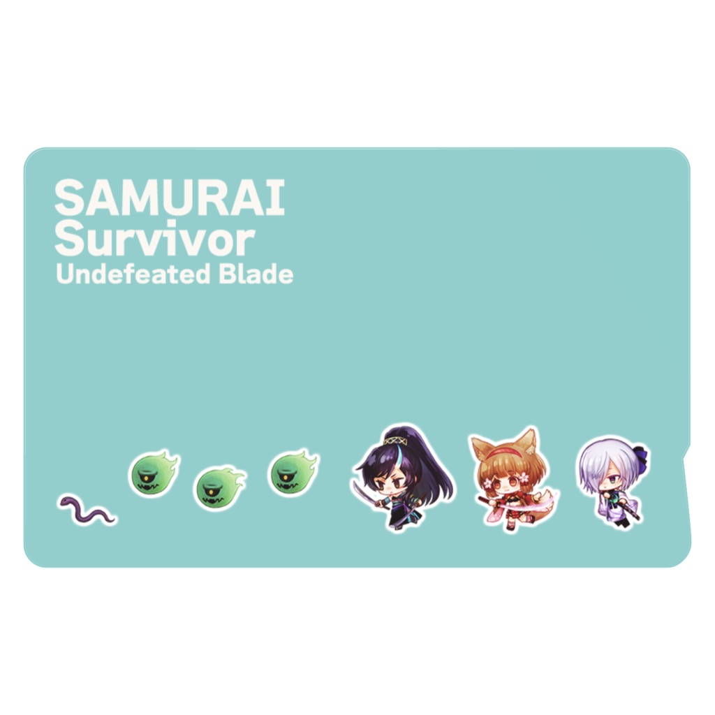 『SAMURAI Survivor -戦姫当千-』ICカードステッカー(SDキャラ)
