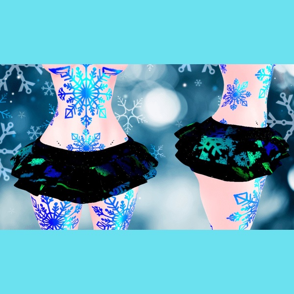 White Snowflake Tattoo (Zinfit base) *Blue Matcap Included)