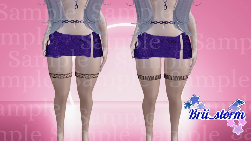 Fishnet Thigh Highs With Garter (For Panda Heel Base) *7 Styles*