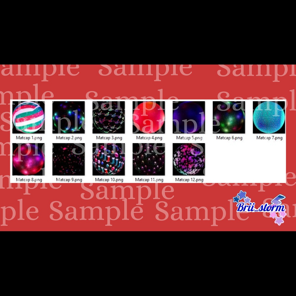 12 Christmas & Winter Matcaps (Commercial License Available)