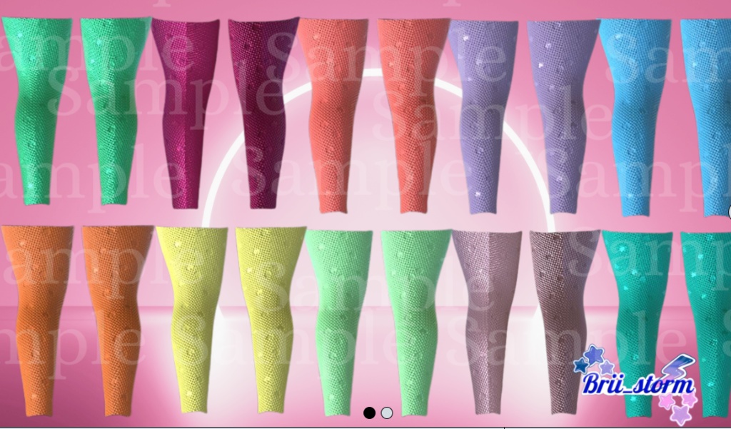 13 Pastel/Spring Thigh High Textures For Panda Base (Vrchat Assets)