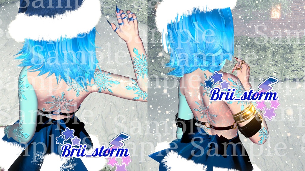 "Ice Frost" Winter Vrchat Texture Only (Venus Base) ❄️