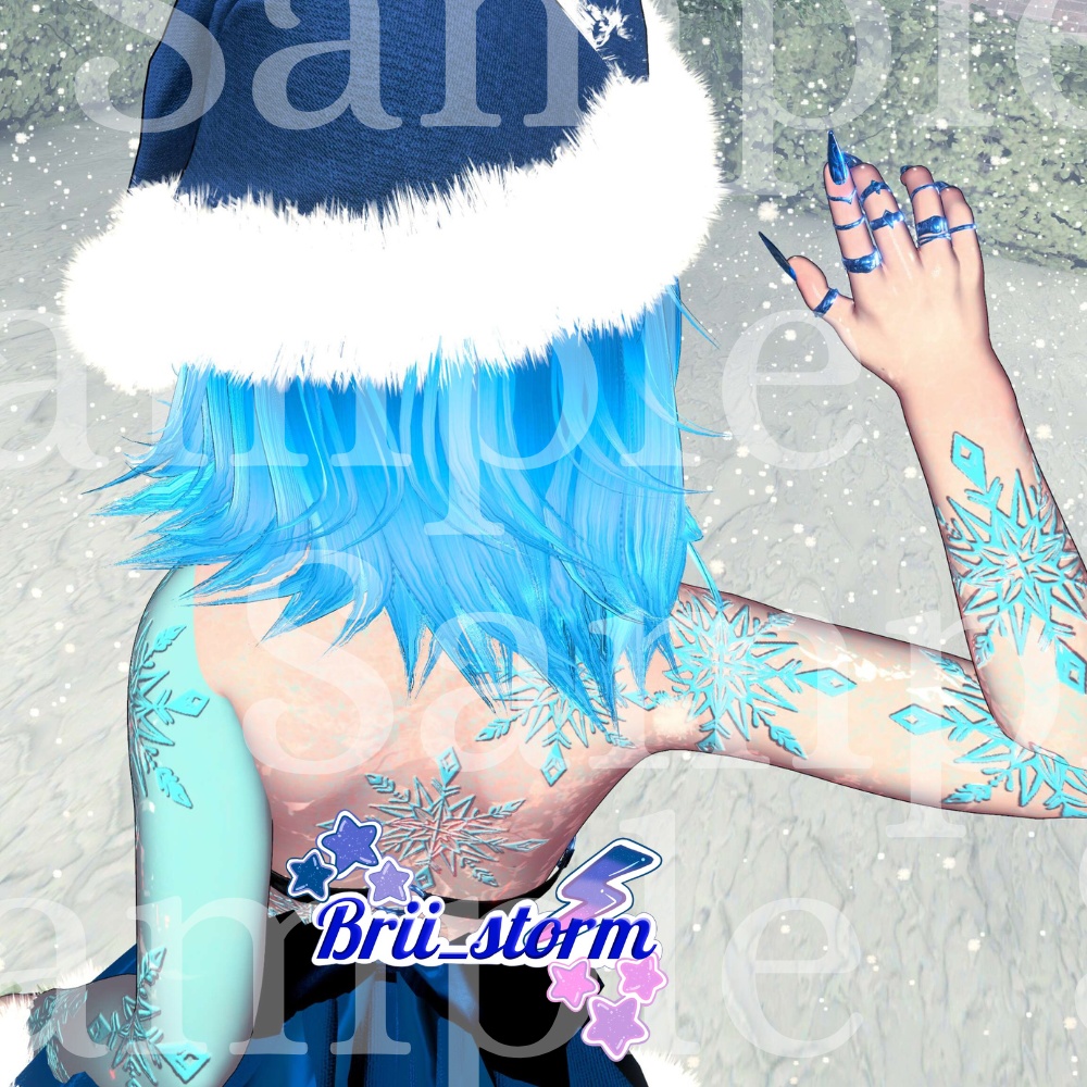"Ice Frost" Winter Vrchat Texture Only (Venus Base) ❄️