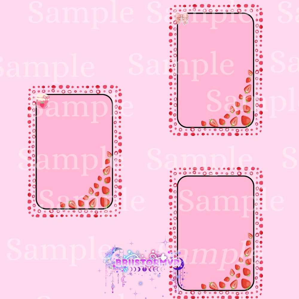 Strawberry Theme Animated Twitch Screens For Twitch