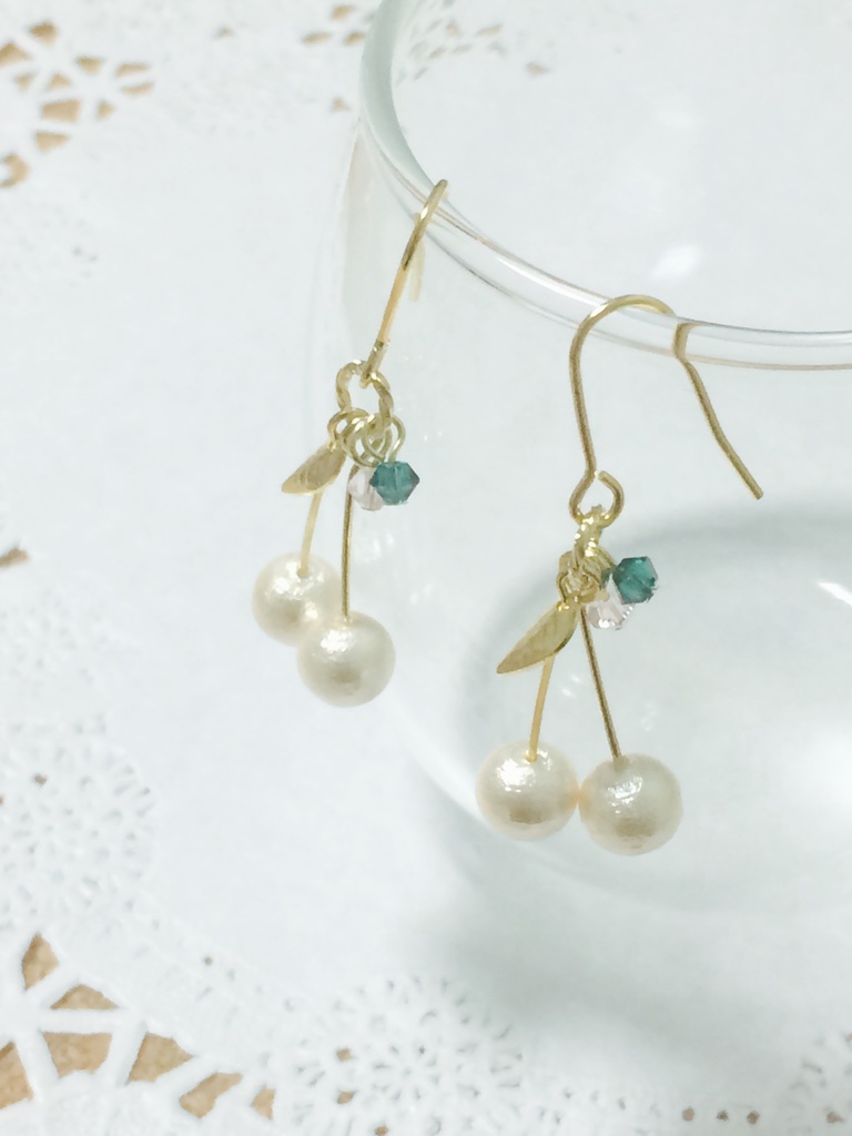 さくらんぼピアス(イヤリング)