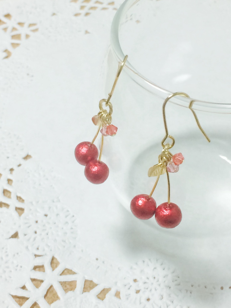 さくらんぼピアス(イヤリング)