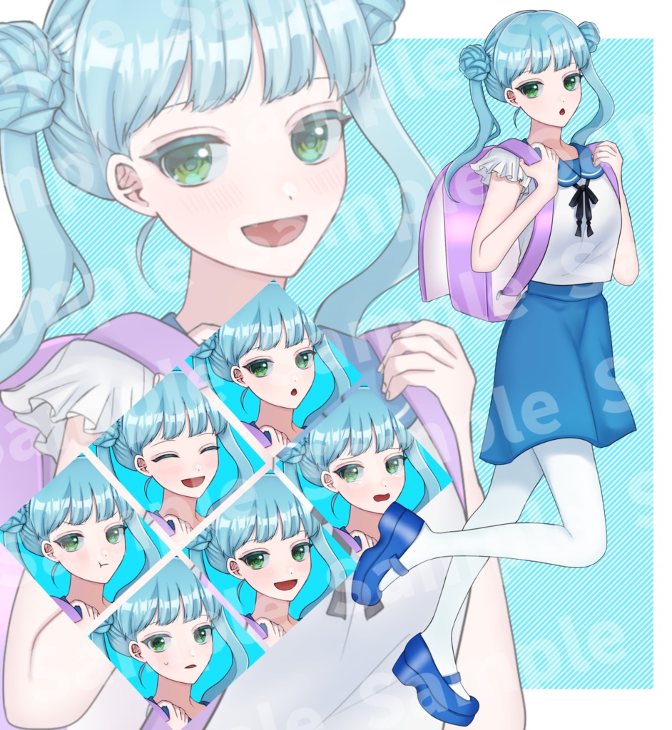 立ち絵素材②:少年少女4種【セット売り有】