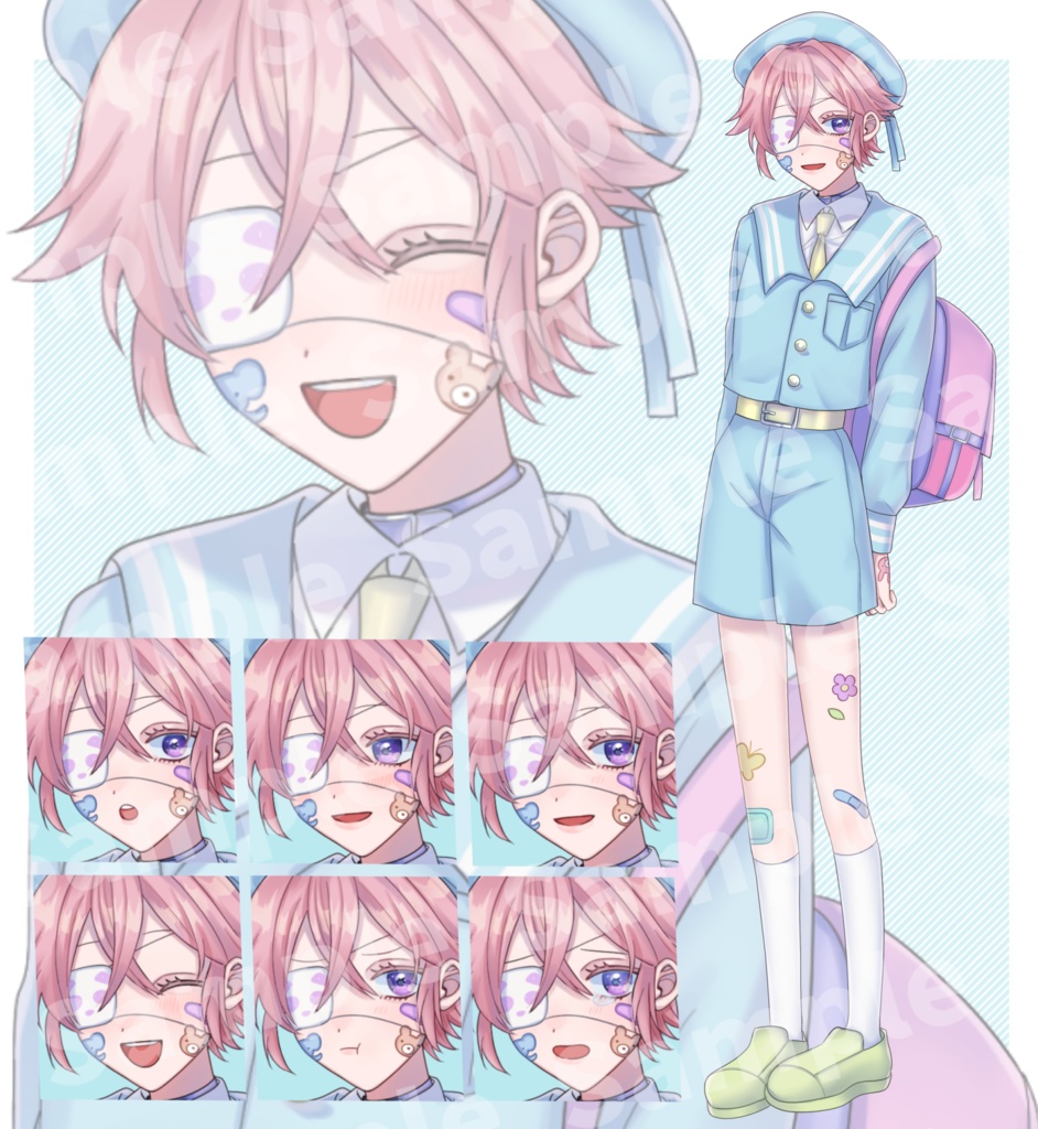 立ち絵素材②:少年少女4種【セット売り有】