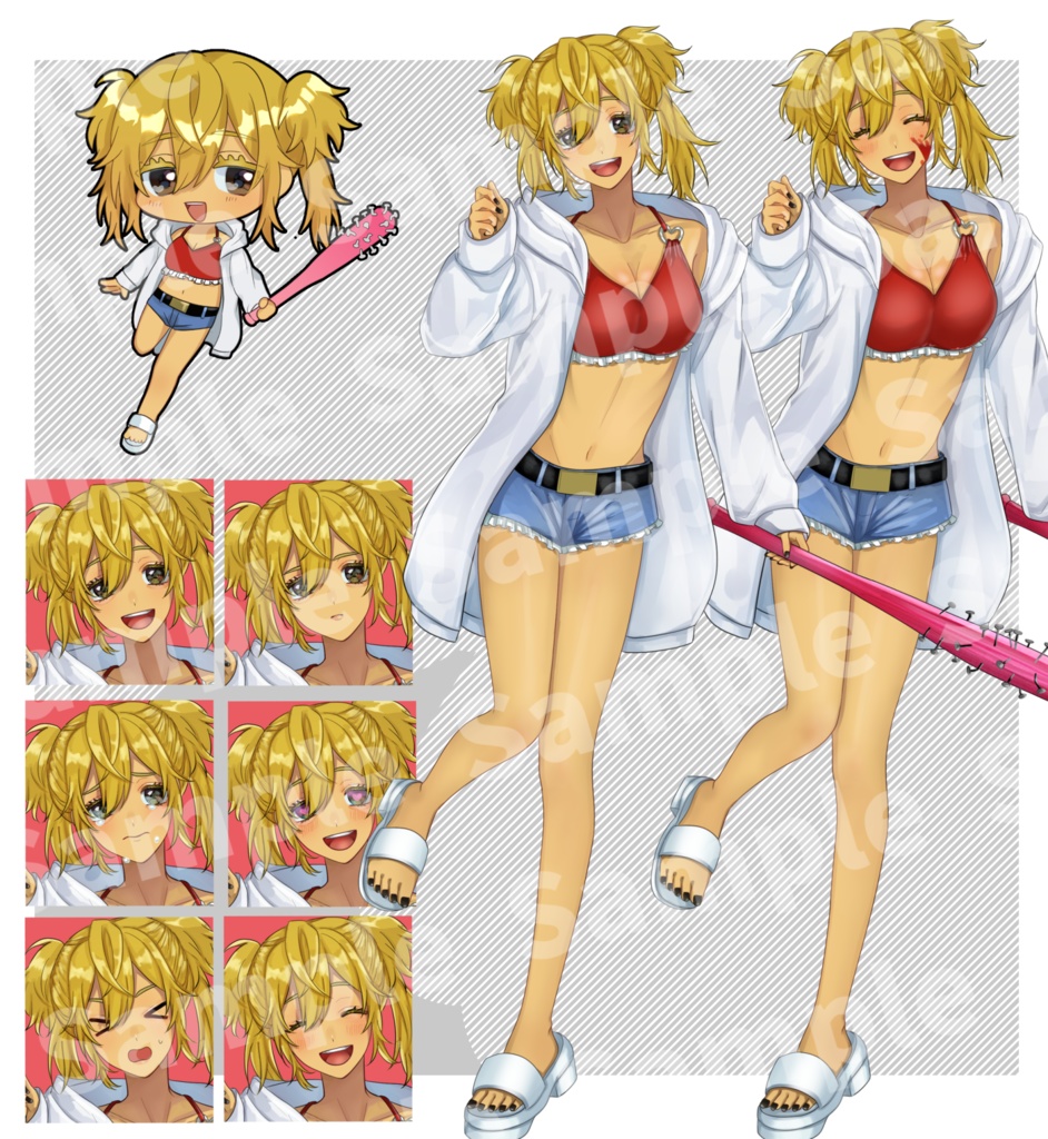 立ち絵素材①:女性4種【セット売り有】