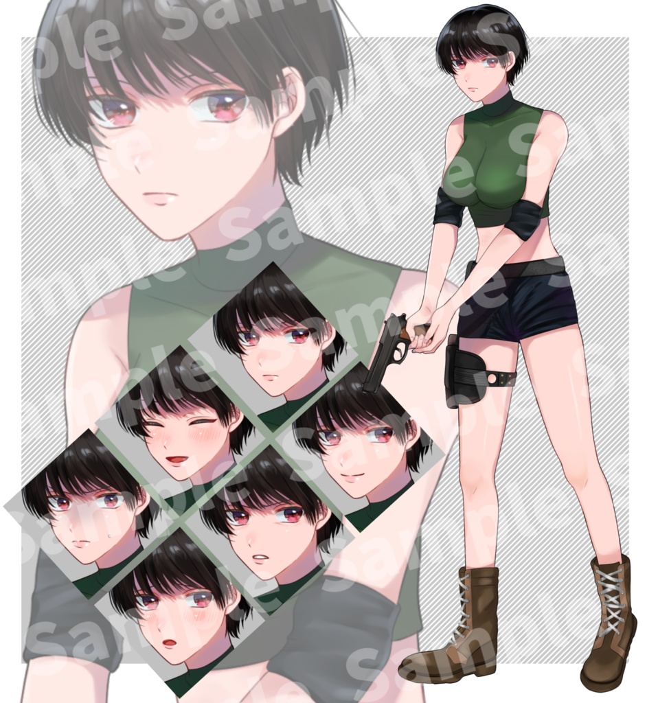 立ち絵素材①:女性4種【セット売り有】