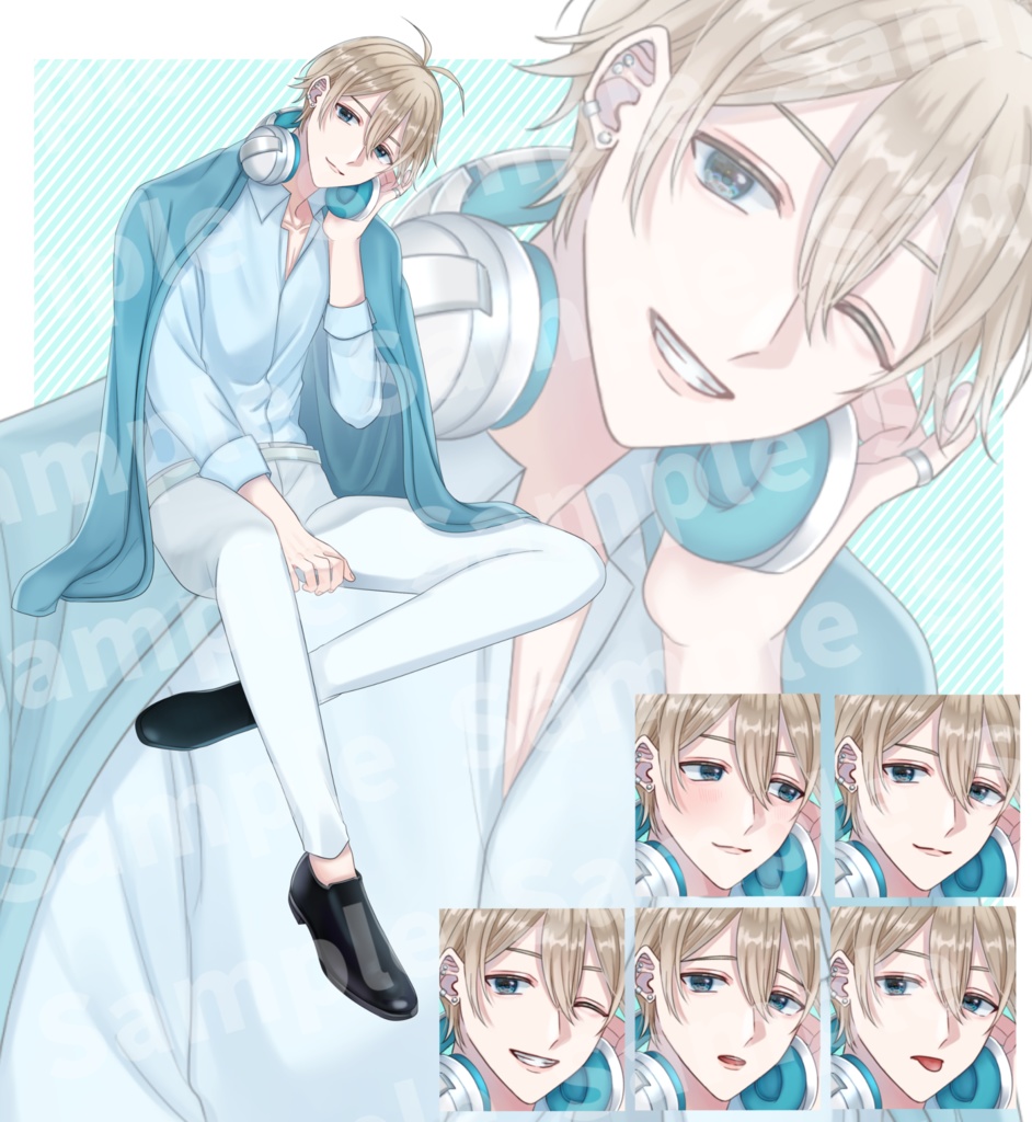 立ち絵素材④:男性4種【セット売り有】