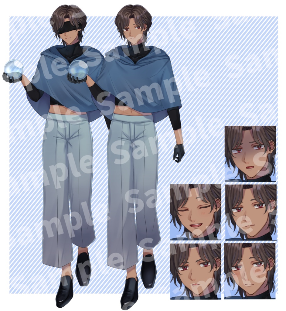 立ち絵素材④:男性4種【セット売り有】