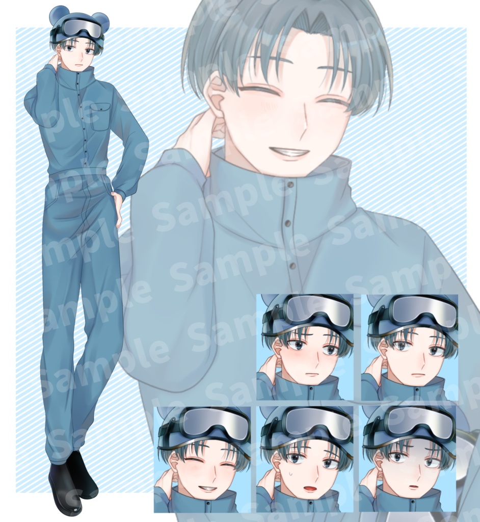 立ち絵素材⑥:男女4種【セット売り有】