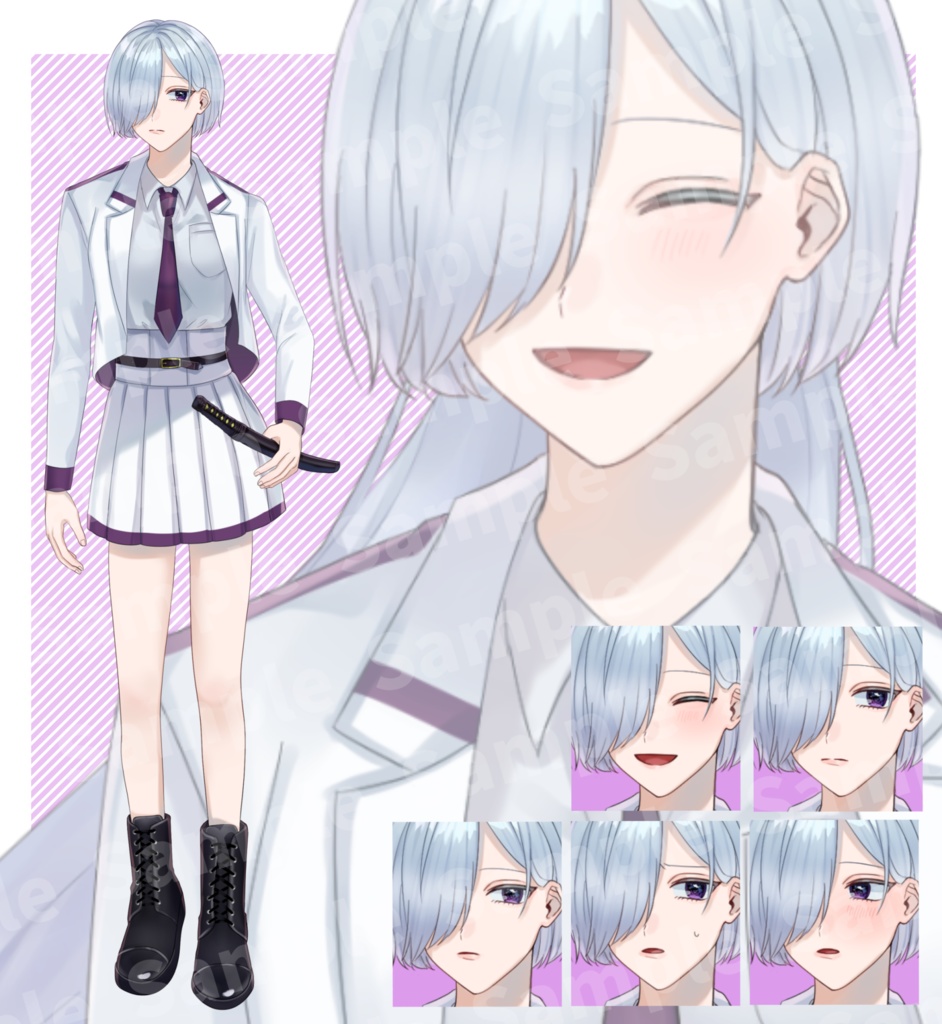 立ち絵素材⑥:男女4種【セット売り有】