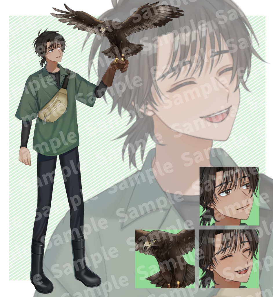 立ち絵素材⑦:男女4種【セット売り有】