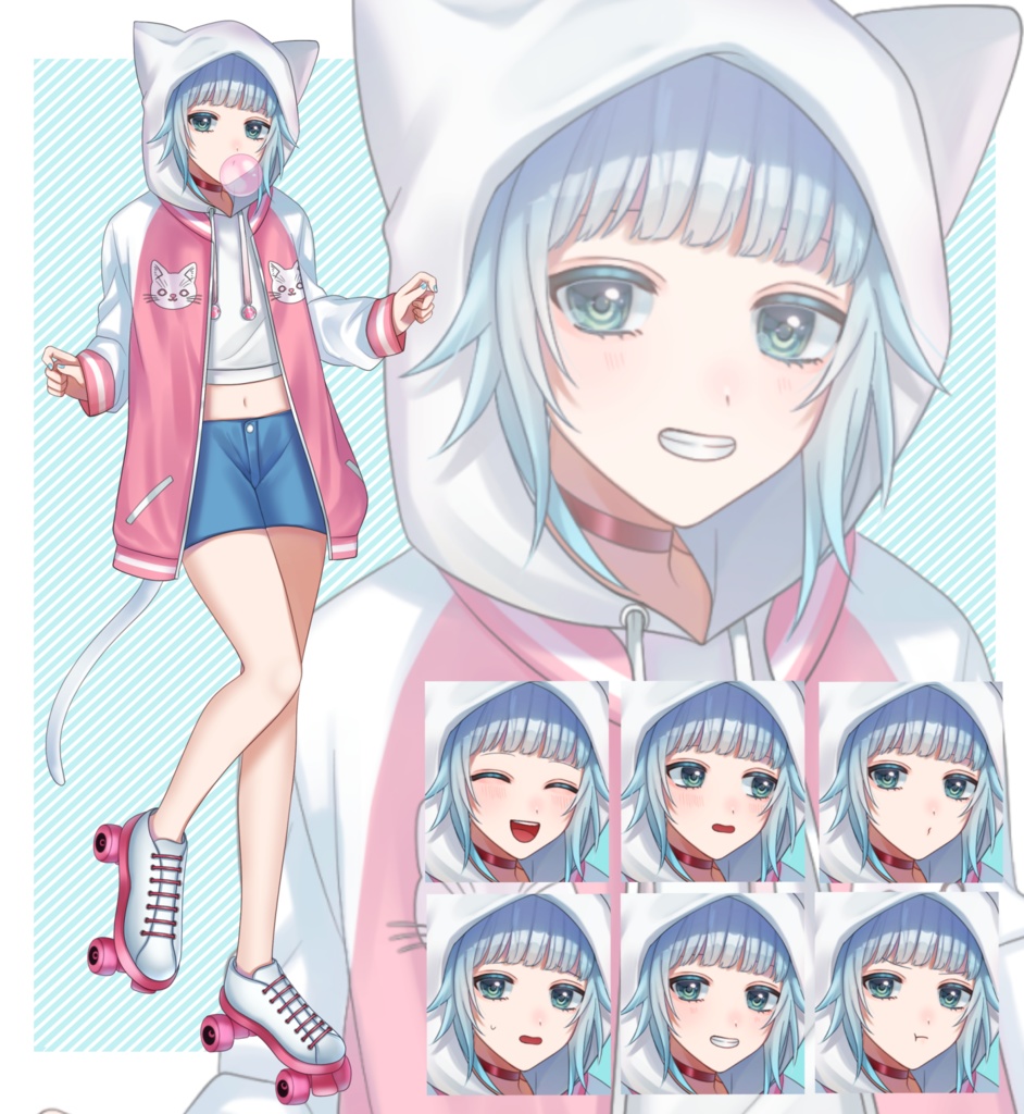 立ち絵素材⑦:男女4種【セット売り有】