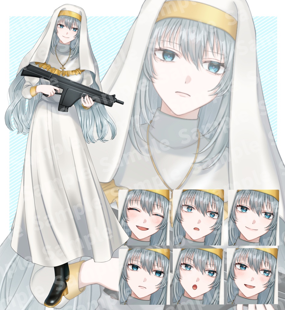 立ち絵素材⑦:男女4種【セット売り有】